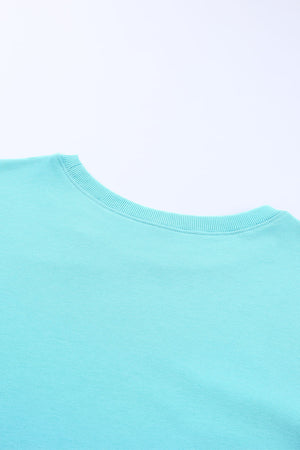 Side Slit Drop Shoulder Sweatshirt-Teresa's Fashionista LLC