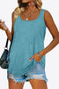 Curved Hem Square Neck Tank-Teresa's Fashionista LLC