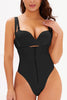 Full Size Adjustable Strap Zip-Up Shaping Bodysuit-Teresa's Fashionista LLC