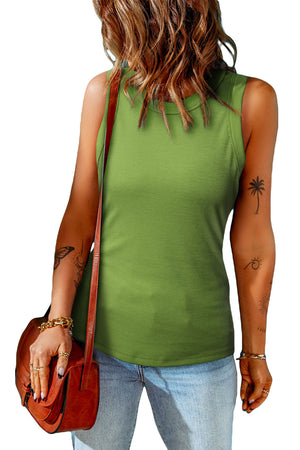 Round Neck Sleeveless Tank-Teresa's Fashionista LLC