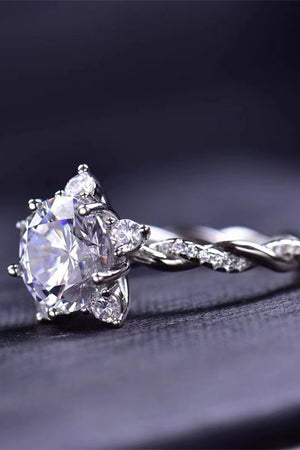 3 Carat Moissanite Twisted Ring-Teresa's Fashionista LLC