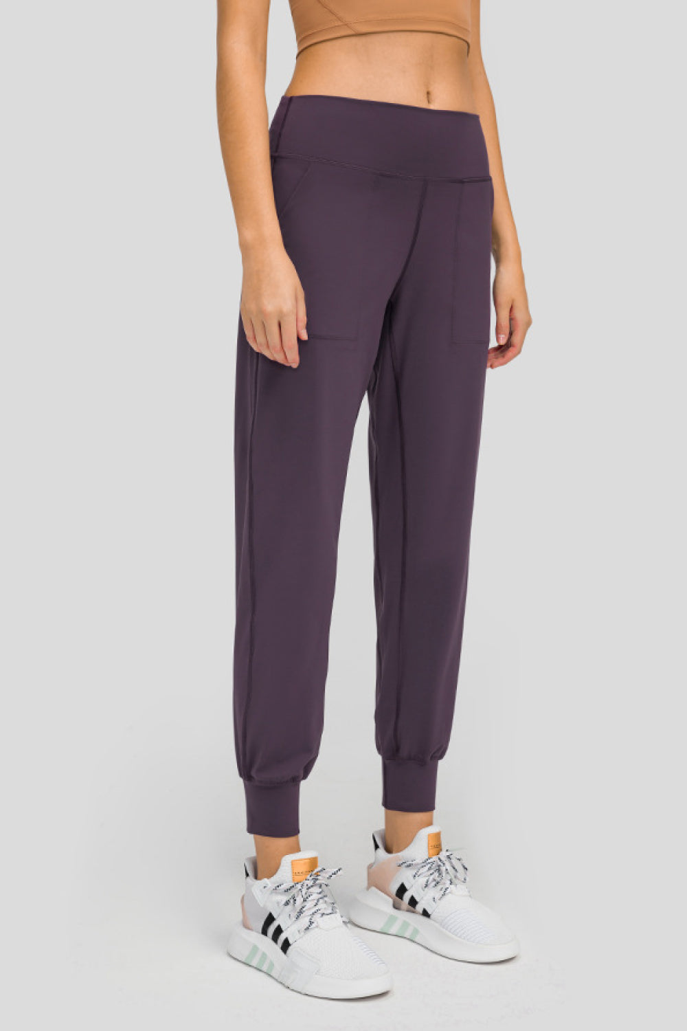 Wide Waistband Slant Pocket Pants-Teresa's Fashionista LLC
