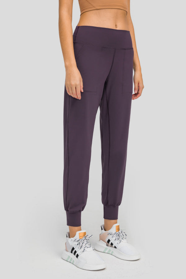 Wide Waistband Slant Pocket Pants-Teresa's Fashionista LLC