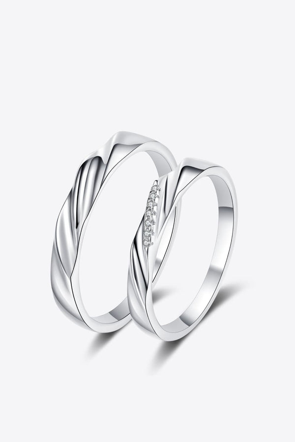Minimalist 925 Sterling Silver Rhodium-Plated Ring-Teresa's Fashionista LLC