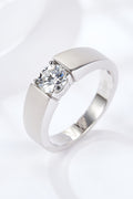 925 Sterling Silver I Carat Moissanite Ring-Teresa's Fashionista LLC
