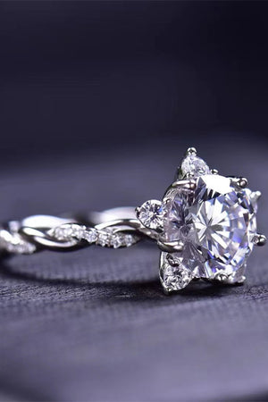 3 Carat Moissanite Twisted Ring-Teresa's Fashionista LLC