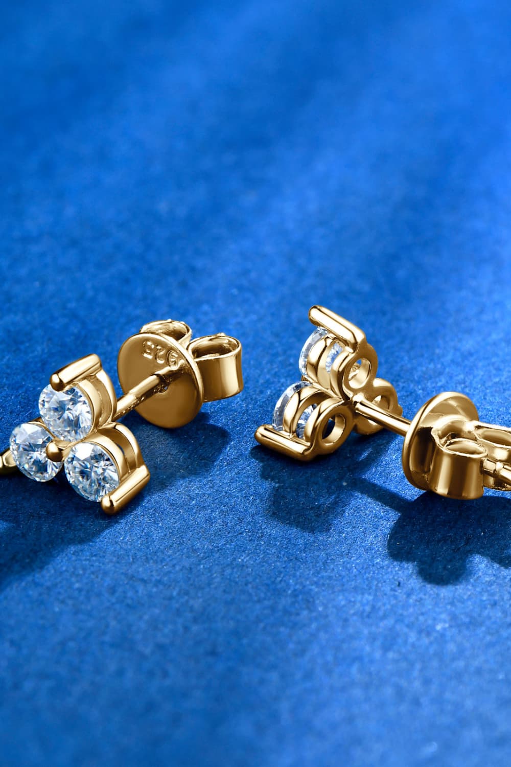 Moissanite 925 Sterling Silver Stud Earrings-Teresa's Fashionista LLC