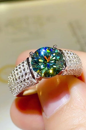 3 Carat Moissanite Side Stone Ring-Teresa's Fashionista LLC
