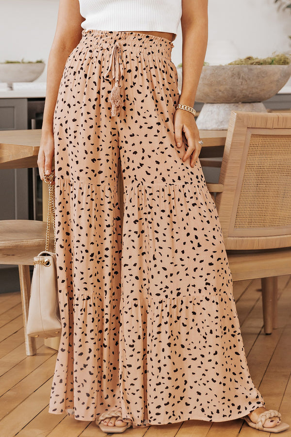 Printed Wide Tiered Pants-Teresa's Fashionista LLC
