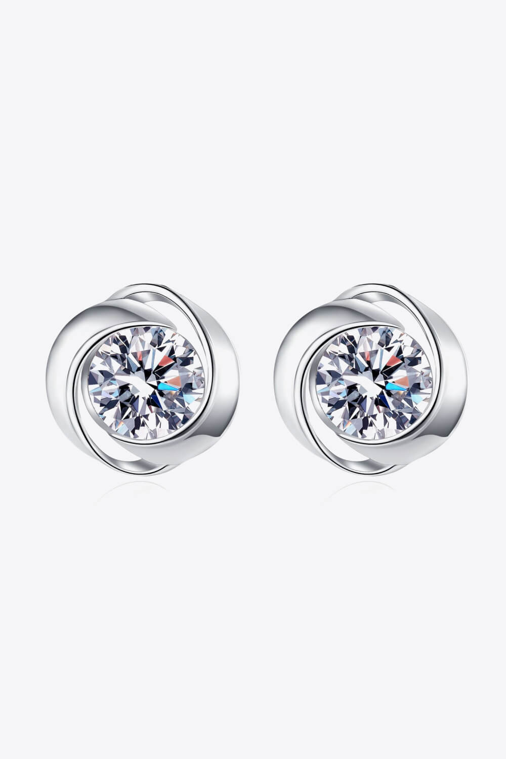 Feeling Fun Moissanite Stud Earrings-Teresa's Fashionista LLC