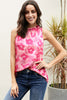 Printed Frill Trim Tank-Teresa's Fashionista LLC