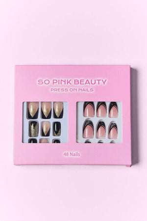 SO PINK BEAUTY Press On Nails 2 Packs-Teresa's Fashionista LLC