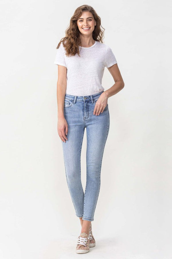 Lovervet Full Size Talia High Rise Crop Skinny Jeans-Teresa's Fashionista LLC