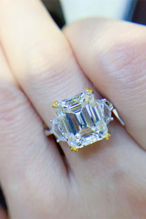 5 Carat Moissanite 925 Sterling Silver Ring-Teresa's Fashionista LLC