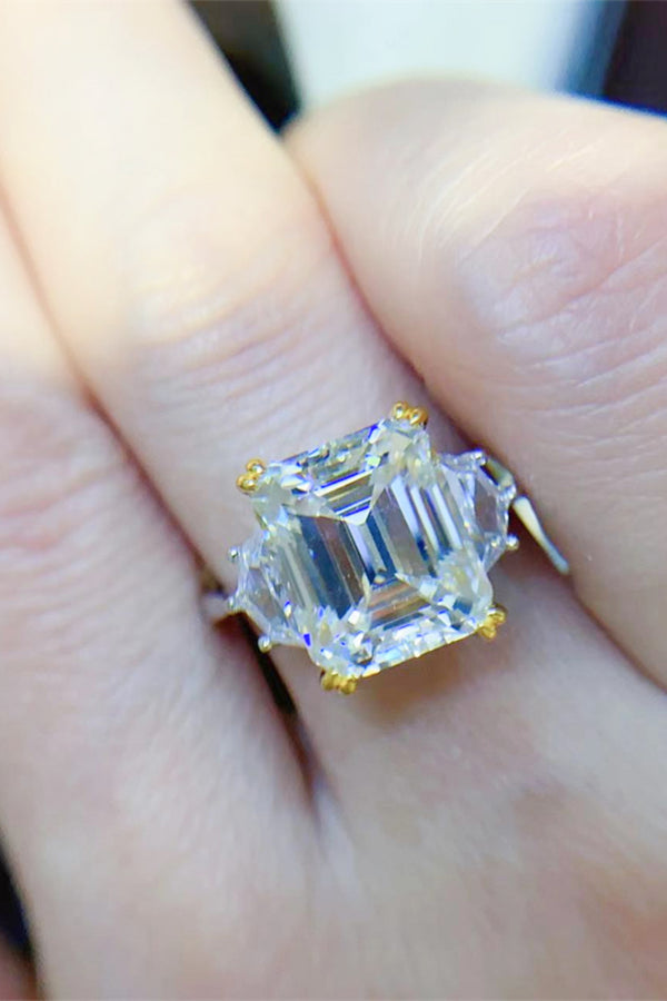 5 Carat Moissanite 925 Sterling Silver Ring-Teresa's Fashionista LLC