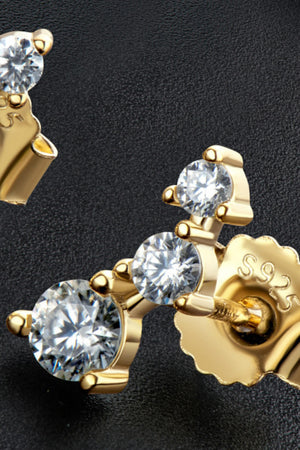 Your Way Moissanite Stud Earrings-Teresa's Fashionista LLC