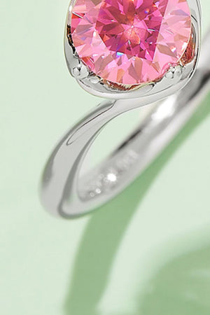 1 Carat Moissanite 925 Sterling Silver Solitaire Ring-Teresa's Fashionista LLC