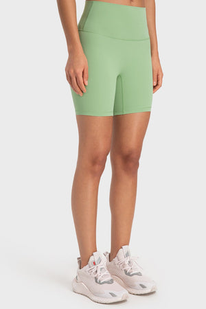 Staying Cozy Wide Waistband Biker Shorts-Teresa's Fashionista LLC