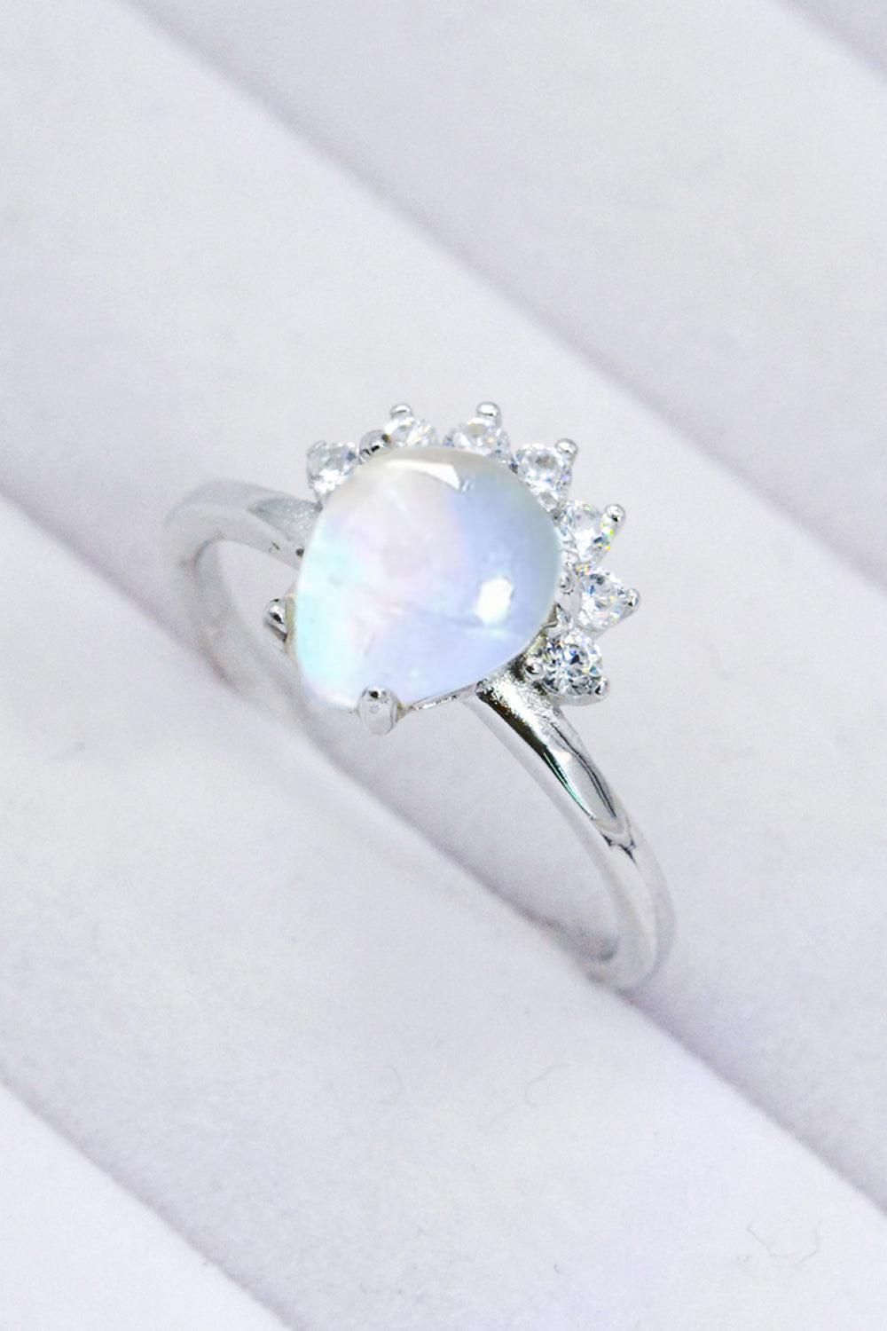 925 Sterling Silver Moonstone Ring-Teresa&#39;s Fashionista LLC