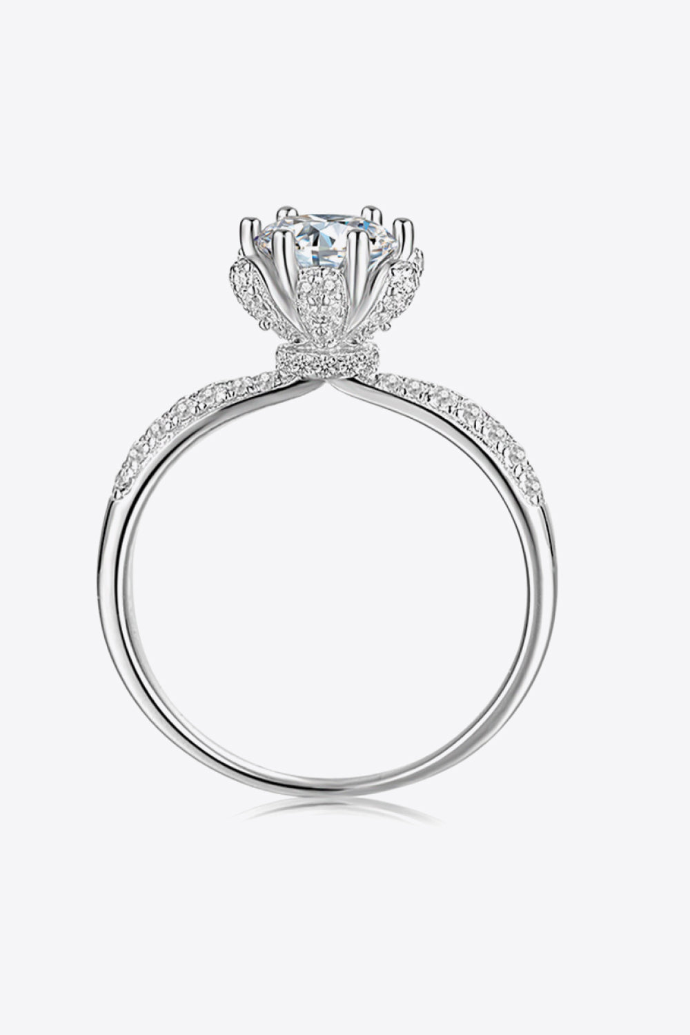 1 Carat Moissanite 6-Prong Ring-Teresa's Fashionista LLC