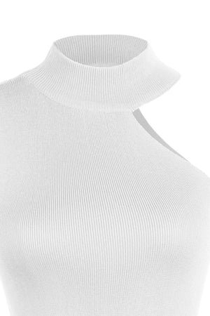 Asymmetrical Sleeveless Rib-Knit Top-Teresa's Fashionista LLC