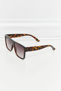 Tortoiseshell Square Full Rim Sunglasses-Teresa's Fashionista LLC