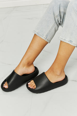 NOOK JOI In My Comfort Zone Slides in Black-Teresa's Fashionista LLC