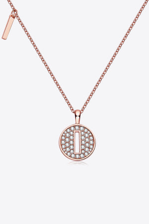 Moissanite A to J Pendant Necklace-Teresa's Fashionista LLC