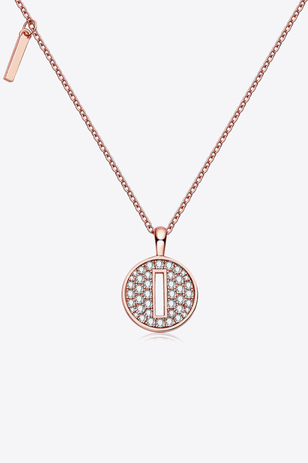 Moissanite A to J Pendant Necklace-Teresa's Fashionista LLC