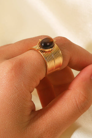 18K Gold-Plated Wide Open Ring-Teresa's Fashionista LLC