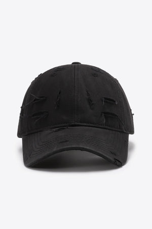 Distressed Adjustable Baseball Cap-Teresa's Fashionista LLC