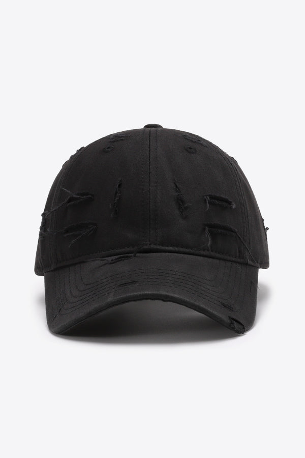 Distressed Adjustable Baseball Cap-Teresa's Fashionista LLC