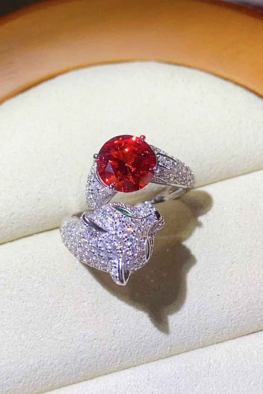 2 Carat Moissanite Adjustable Animal Ring-Teresa&#39;s Fashionista LLC