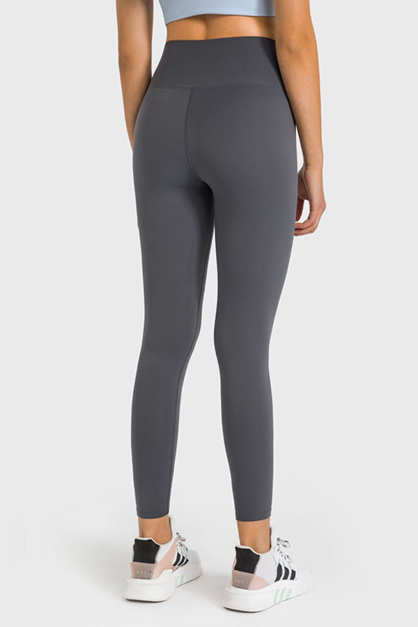 High Waist Ankle-Length Yoga Leggings-Teresa's Fashionista LLC