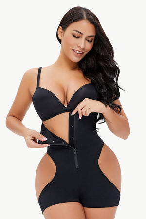 Full Size Cutout Under-Bust Shaping Bodysuit-Teresa's Fashionista LLC