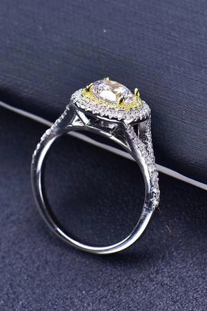 Two-Tone 1 Carat Moissanite Ring-Teresa's Fashionista LLC
