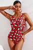 Full Size Tie-Dye Crisscross Back One-Piece Swimsuit-Teresa's Fashionista LLC