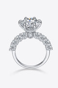 5 Carat Moissanite Side Stone Ring-Teresa's Fashionista LLC