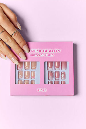 SO PINK BEAUTY Press On Nails 2 Packs-Teresa's Fashionista LLC