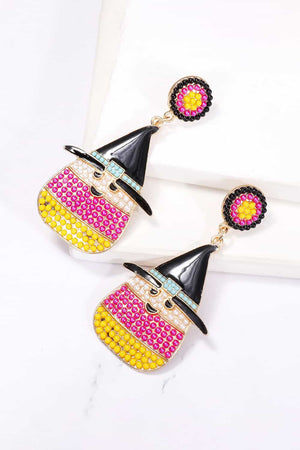 Witch's Hat Shape Synthetic Pearl Dangle Earrings-Teresa's Fashionista LLC