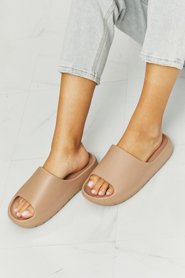 NOOK JOI In My Comfort Zone Slides in Beige-Teresa's Fashionista LLC