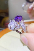 2 Carat Moissanite Adjustable Animal Bypass Ring-Teresa's Fashionista LLC