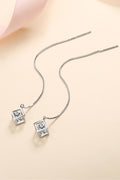 2 Carat Moissanite 925 Sterling Silver Threader Earrings-Teresa's Fashionista LLC
