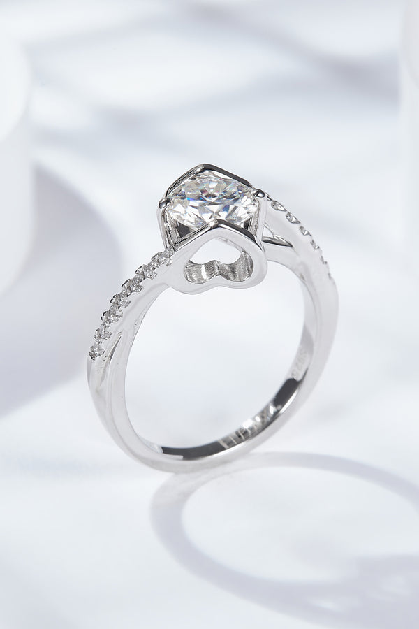 Limitless Love Platinum-Plated Moissanite Ring-Teresa's Fashionista LLC