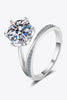 3 Carat Moissanite 6-Prong Ring-Teresa's Fashionista LLC