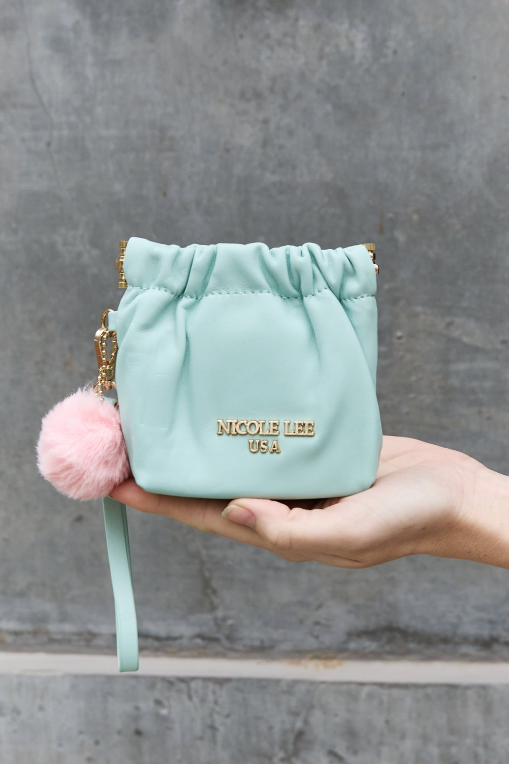 Nicole Lee USA Faux Leather Pouch-Teresa&#39;s Fashionista LLC