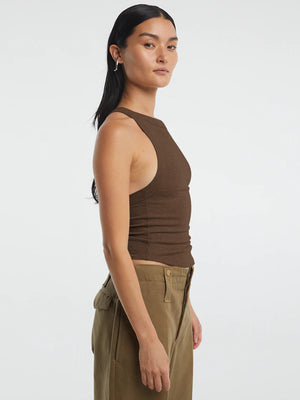 Halter Neck Ribbed Cropped Top-Teresa's Fashionista LLC