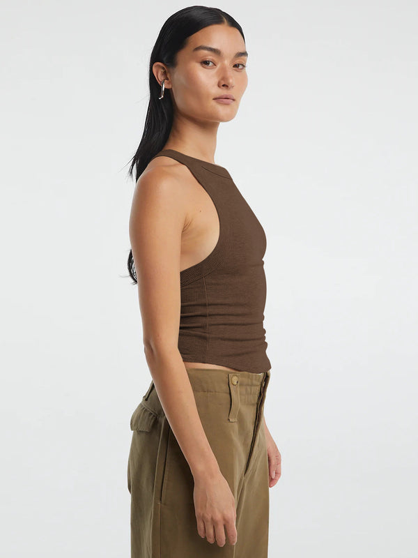 Halter Neck Ribbed Cropped Top-Teresa's Fashionista LLC