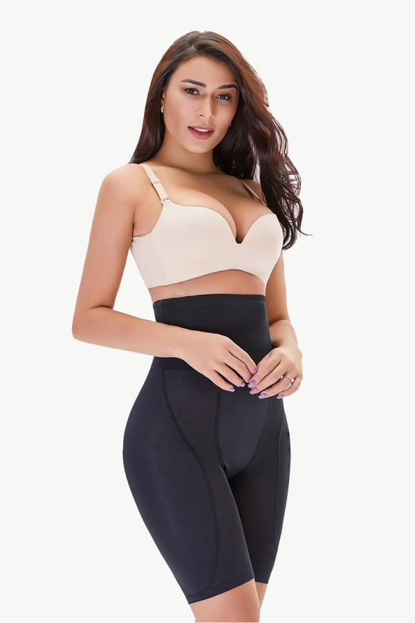 Full Size High Waisted Pull-On Shaping Shorts-Teresa's Fashionista LLC