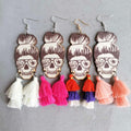 Spider Grandma Tassel Detail Dangle Earrings-Teresa's Fashionista LLC